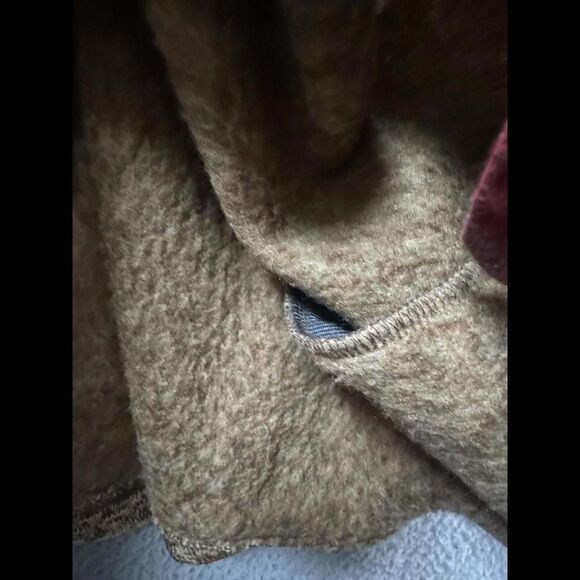 Eddie Bauer Sweatshirt Mens Extra Large Brown 1/4 Zip Pullover Fleece Mock Neck - Picture 6 of 12